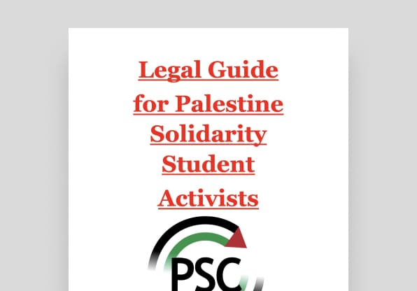 Legal Guide for Palestine Solidarity Student Activists